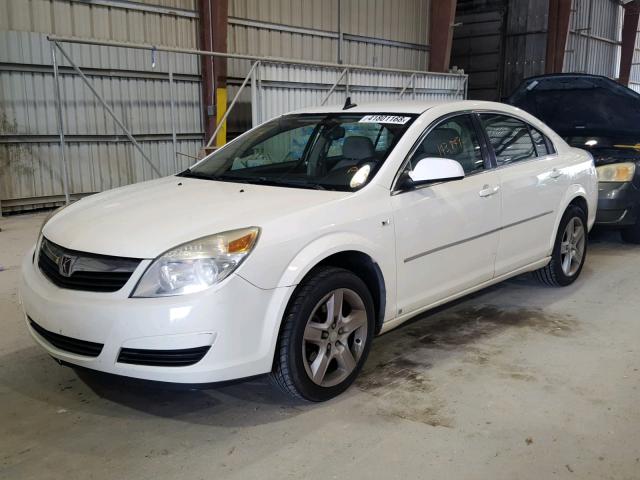 1G8ZS57B88F291582 - 2008 SATURN AURA XE WHITE photo 2