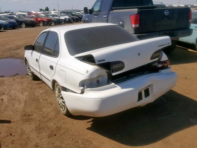 1Y1SK5360PZ009699 - 1993 GEO PRIZM BASE თეთრი ფოტო 3