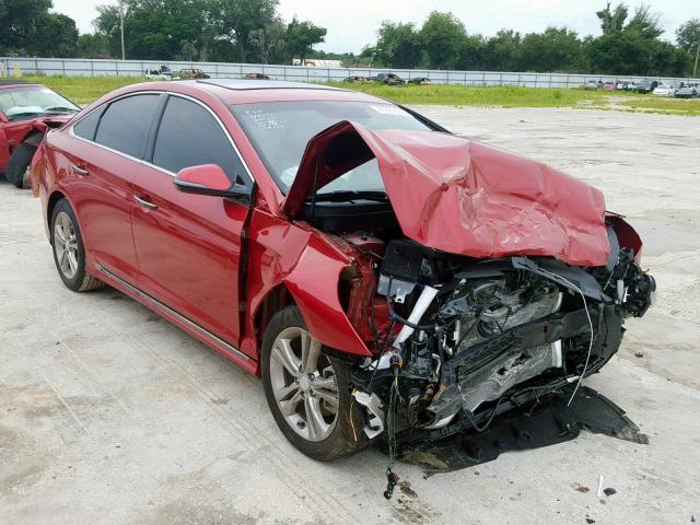 5NPE34AF8JH670228 - 2018 HYUNDAI SONATA SPO RED photo 1