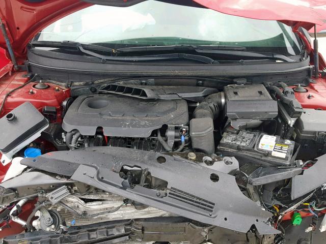 5NPE34AF8JH670228 - 2018 HYUNDAI SONATA SPO RED photo 7