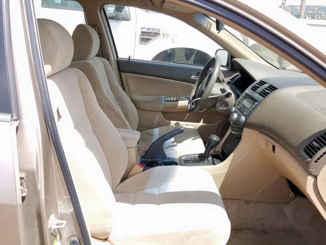 JHMCM56495C006103 - 2005 HONDA ACCORD LX GOLD photo 5