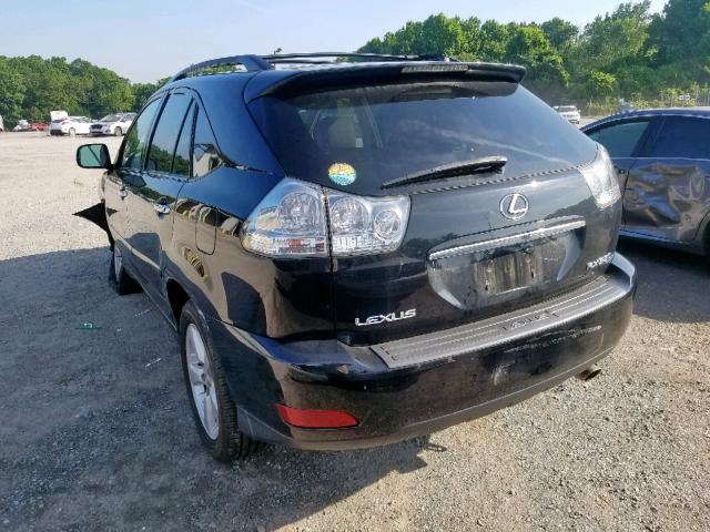 2T2HK31U88C085716 - 2008 LEXUS RX 350 BLACK photo 3