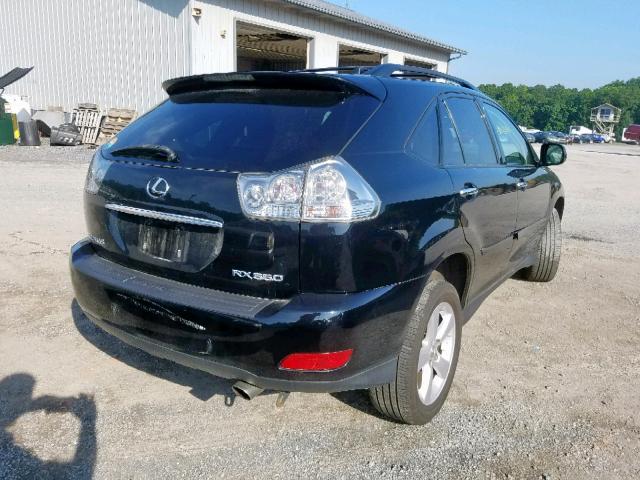 2T2HK31U88C085716 - 2008 LEXUS RX 350 BLACK photo 4