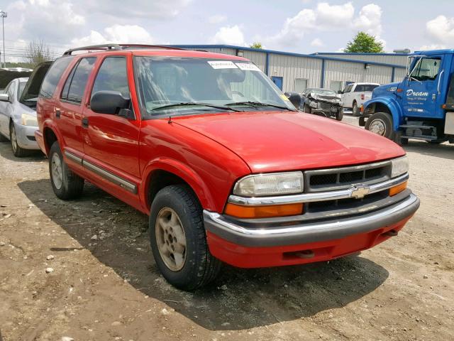 1GNDT13W0Y2400372 - 2000 CHEVROLET BLAZER RED photo 1