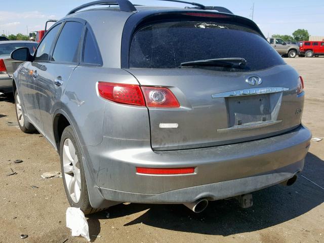 JNRAS08WX4X211341 - 2004 INFINITI FX35 GRAY photo 3