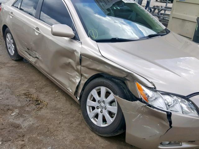 4T1BK46K77U556825 - 2007 TOYOTA CAMRY NEW TAN photo 9