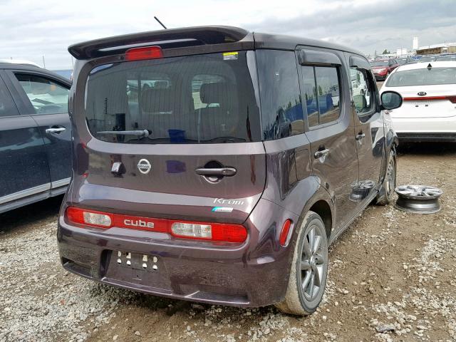 JN8AZ2KRXAT156004 - 2010 NISSAN CUBE BASE BLACK photo 4