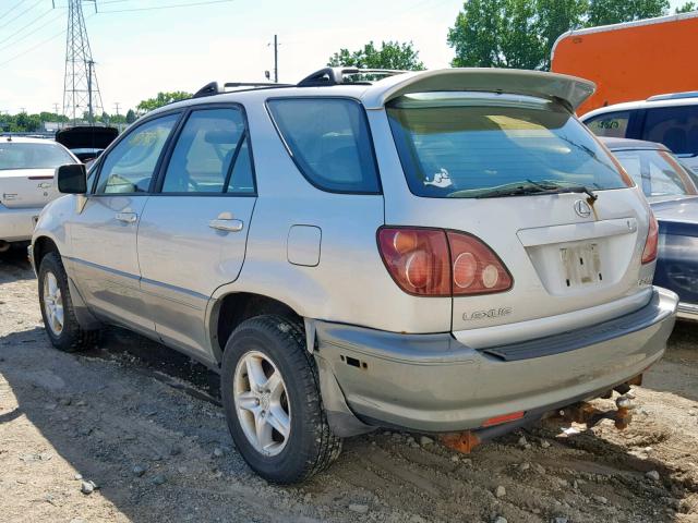 JT6HF10U2Y0114109 - 2000 LEXUS RX 300 SILVER photo 3