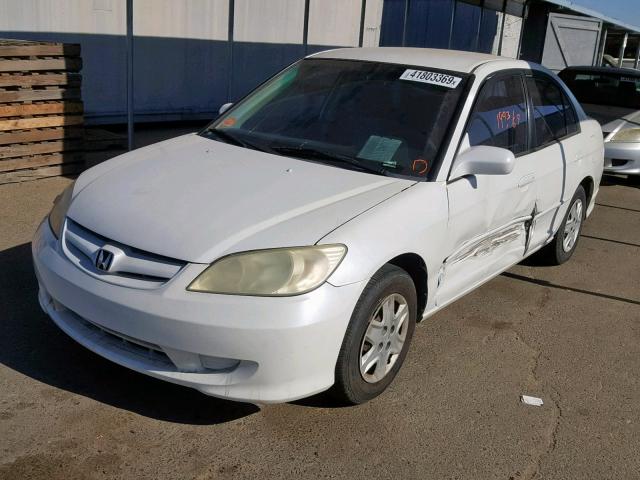 2HGES16394H554230 - 2004 HONDA CIVIC DX V WHITE photo 2