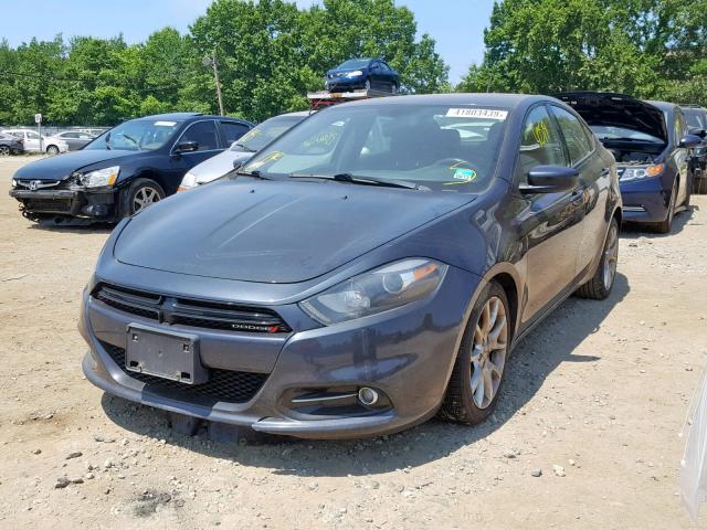 1C3CDFBA1DD323017 - 2013 DODGE DART SXT BLUE photo 2