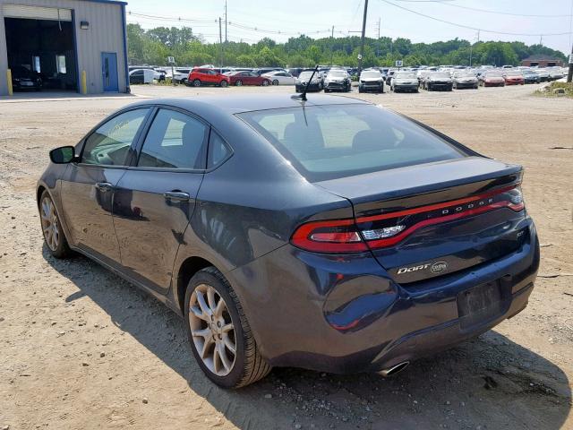 1C3CDFBA1DD323017 - 2013 DODGE DART SXT BLUE photo 3