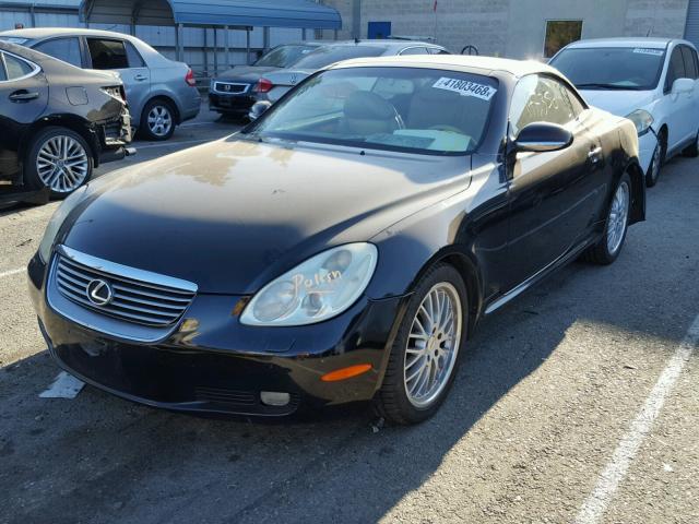 JTHFN48Y520003278 - 2002 LEXUS SC 430 BLACK photo 2