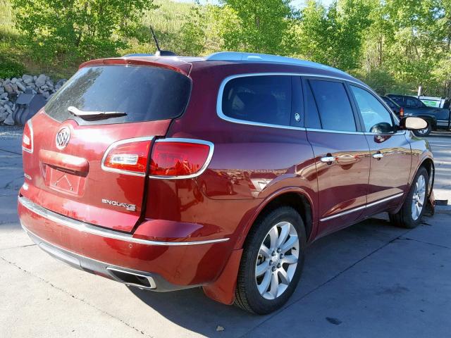 5GAKVCKDXHJ182941 - 2017 BUICK ENCLAVE BURGUNDY photo 4