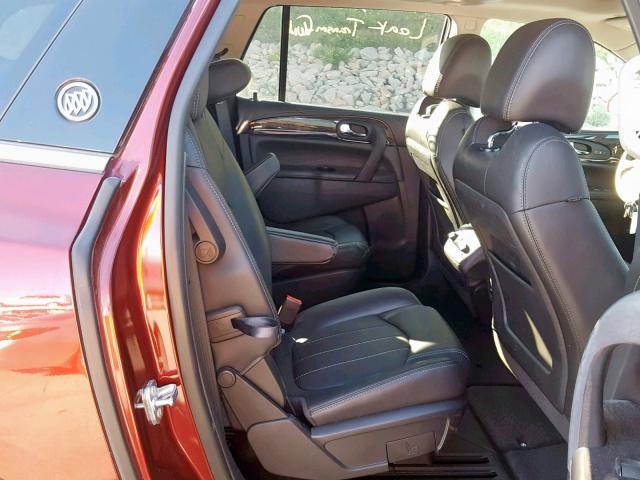 5GAKVCKDXHJ182941 - 2017 BUICK ENCLAVE BURGUNDY photo 6