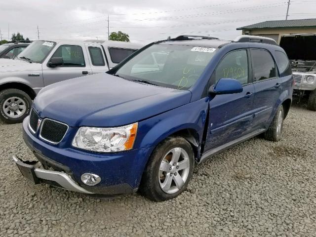 2CKDL33F686073864 - 2008 PONTIAC TORRENT BLUE photo 2