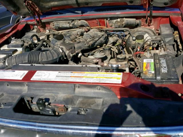 1FMZU34E2XZB52656 - 1999 FORD EXPLORER RED photo 7