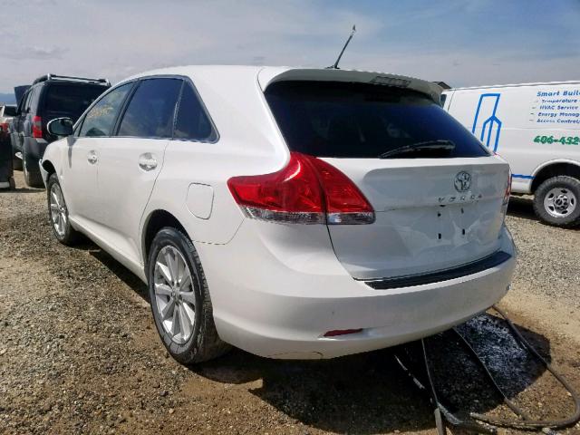 4T3BE11A89U005639 - 2009 TOYOTA VENZA WHITE photo 3