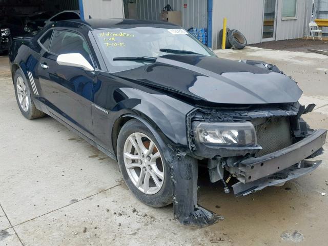 2G1FB1E34F9147362 - 2015 CHEVROLET CAMARO LS BLACK photo 1