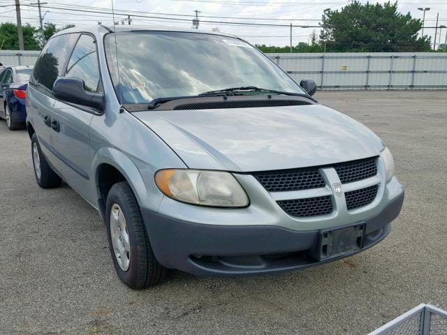 1D4GP25353B142090 - 2003 DODGE CARAVAN SE SILVER photo 1