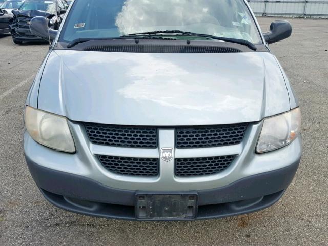 1D4GP25353B142090 - 2003 DODGE CARAVAN SE SILVER photo 9