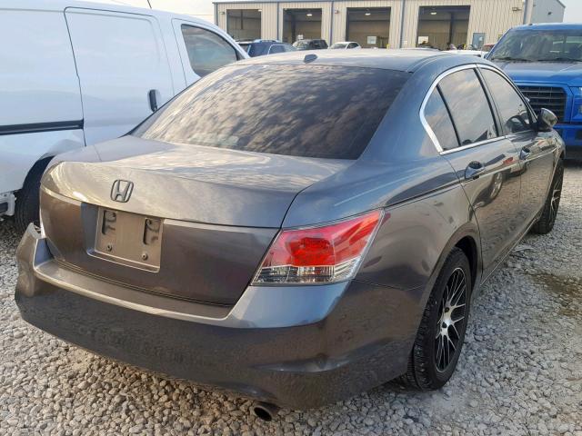 1HGCP26888A161026 - 2008 HONDA ACCORD EXL GRAY photo 4