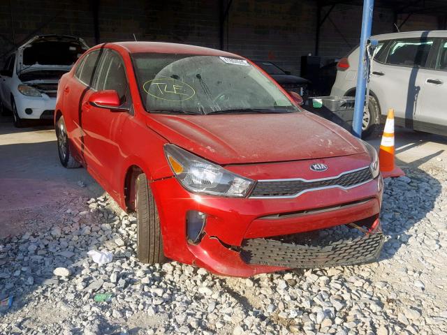 3KPA24AB0JE132626 - 2018 KIA RIO LX RED photo 1