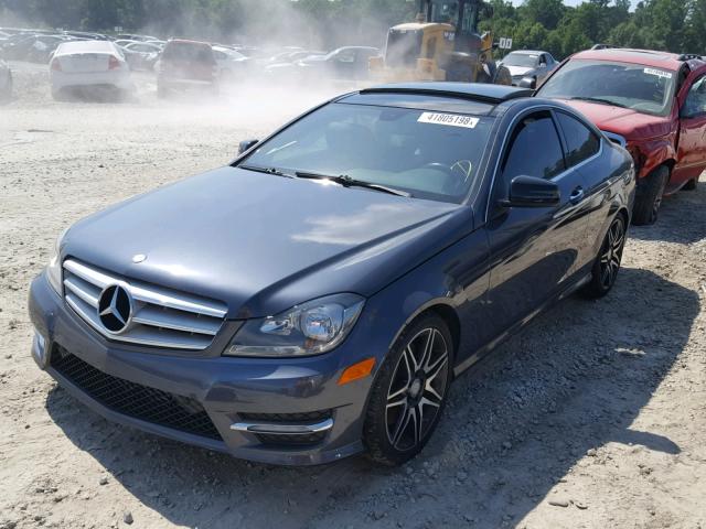 WDDGJ4HB1DF950224 - 2013 MERCEDES-BENZ C 250 CHARCOAL photo 2