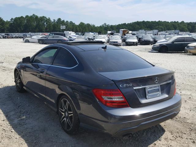 WDDGJ4HB1DF950224 - 2013 MERCEDES-BENZ C 250 CHARCOAL photo 3