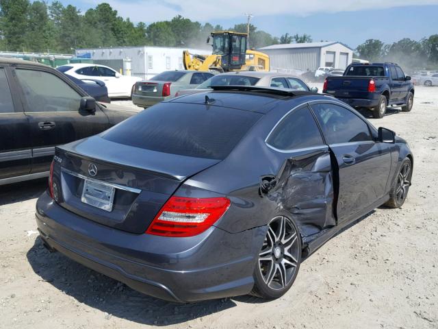 WDDGJ4HB1DF950224 - 2013 MERCEDES-BENZ C 250 CHARCOAL photo 4