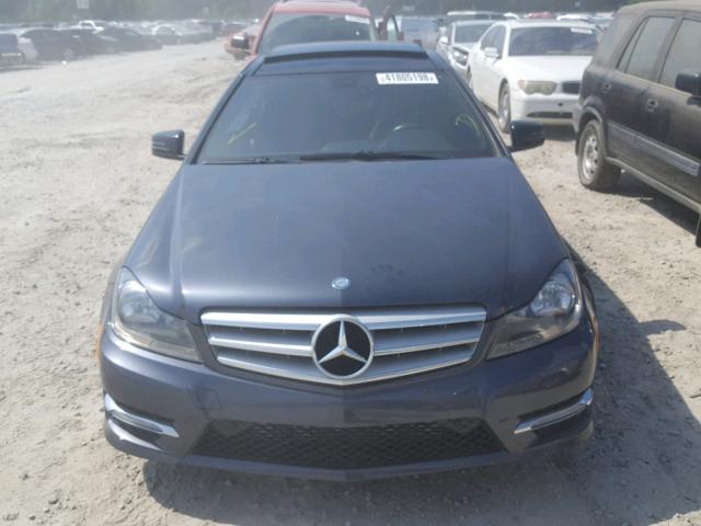 WDDGJ4HB1DF950224 - 2013 MERCEDES-BENZ C 250 CHARCOAL photo 9