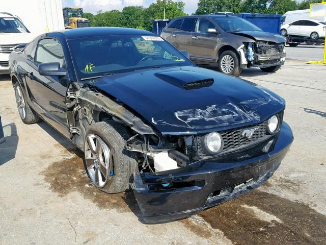 1ZVHT82H385128367 - 2008 FORD MUSTANG GT BLACK photo 1