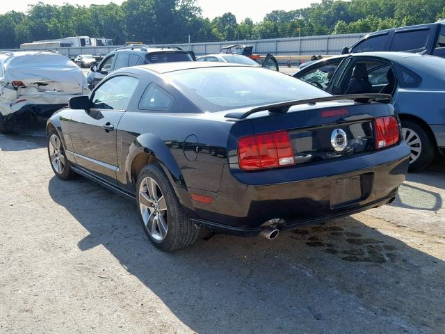 1ZVHT82H385128367 - 2008 FORD MUSTANG GT BLACK photo 3