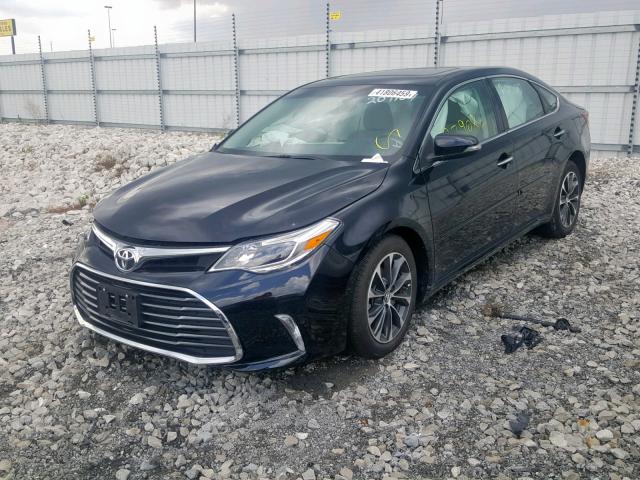4T1BK1EB7GU209107 - 2016 TOYOTA AVALON XLE BLACK photo 2