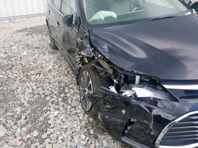 4T1BK1EB7GU209107 - 2016 TOYOTA AVALON XLE BLACK photo 9