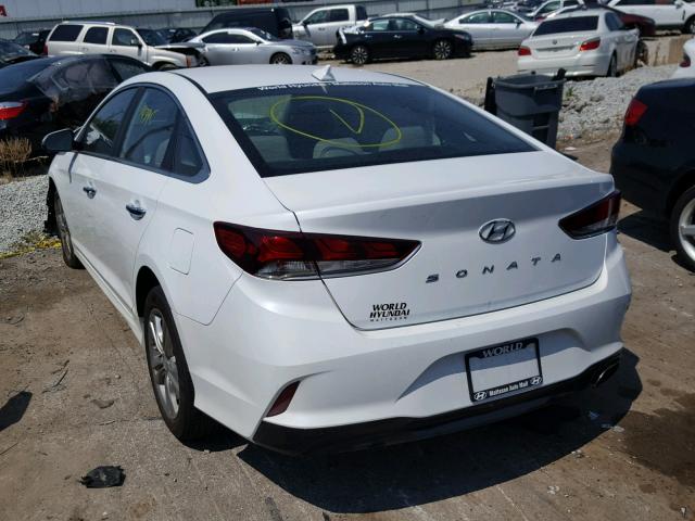 5NPE34AF3JH606467 - 2018 HYUNDAI SONATA SPO WHITE photo 3