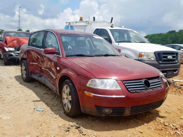 WVWTH63B81E157589 - 2001 VOLKSWAGEN PASSAT GLX RED photo 1