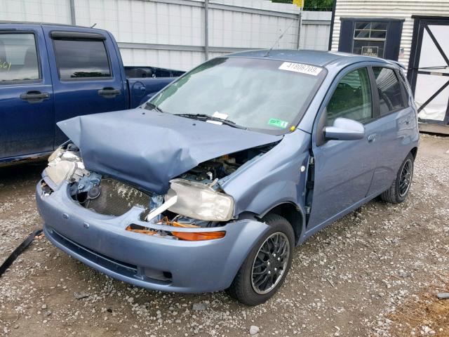 KL1TD66658B023748 - 2008 CHEVROLET AVEO BASE Көк фото 2