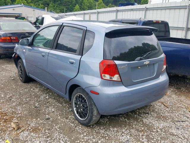KL1TD66658B023748 - 2008 CHEVROLET AVEO BASE Көк фото 3