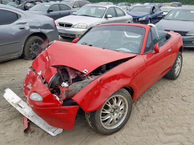 JM1NA351XL0137666 - 1990 MAZDA MX-5 MIATA RED photo 2