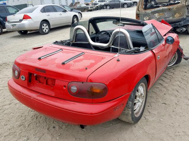 JM1NA351XL0137666 - 1990 MAZDA MX-5 MIATA RED photo 4