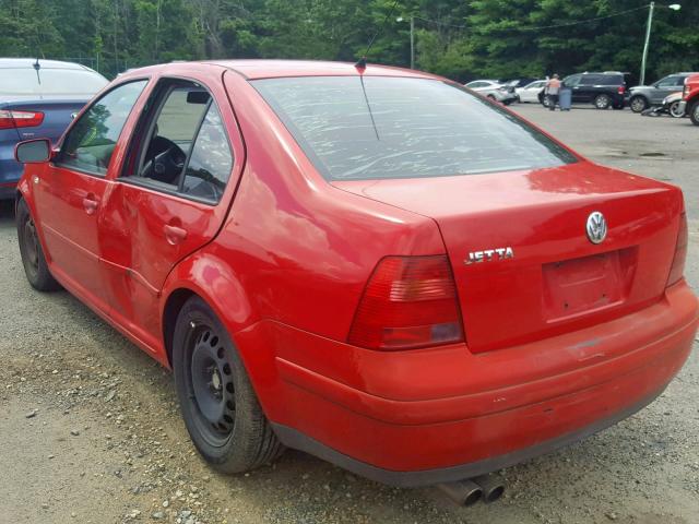 3VWRC29M6YM129947 - 2000 VOLKSWAGEN JETTA GL RED photo 3