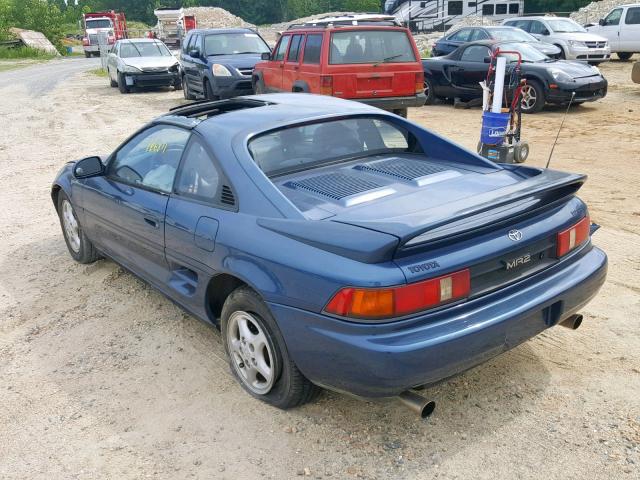 JT2SW22N5M0007598 - 1991 TOYOTA MR2 SPORT BLUE photo 3