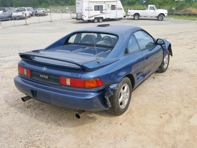 JT2SW22N5M0007598 - 1991 TOYOTA MR2 SPORT BLUE photo 4