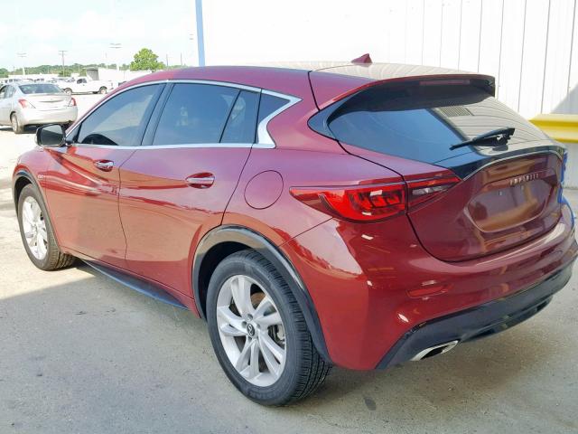 SJKCH5CP1JA059708 - 2018 INFINITI QX30 BASE RED photo 3