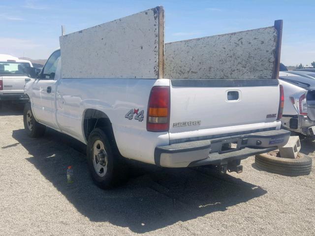 1GTEK14V02Z230437 - 2002 GMC NEW SIERRA WHITE photo 3