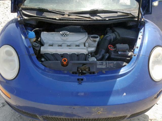 3VWRG31C67M500391 - 2007 VOLKSWAGEN NEW BEETLE Niebieski zdjęcie 7