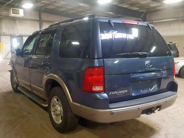 1FMZU74E83ZA55849 - 2003 FORD EXPLORER E BLUE photo 3