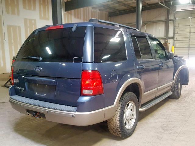 1FMZU74E83ZA55849 - 2003 FORD EXPLORER E BLUE photo 4