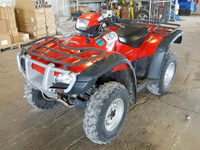 1HFTE31H174201418 - 2007 HONDA TRX500 FM RED photo 2