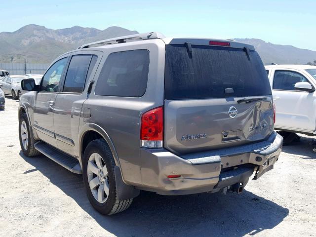 5N1BA08D08N614148 - 2008 NISSAN ARMADA SE BEIGE photo 3